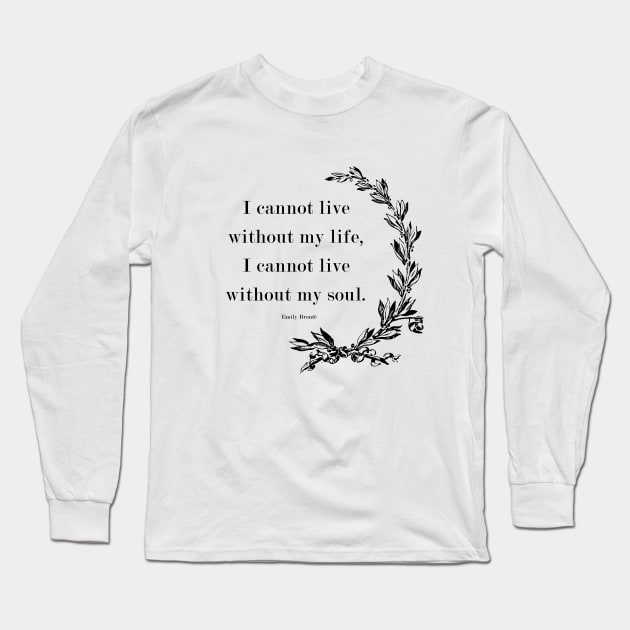 Wuthering Heights - Floral Design Long Sleeve T-Shirt by Pine and Dune Boutique